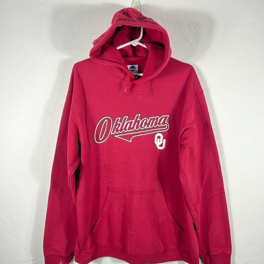 🔥🏈 Vintage OKLAHOMA SOONERS NCAA Hoodie Pullover Sweatshirt Size Lg‎ - GUC